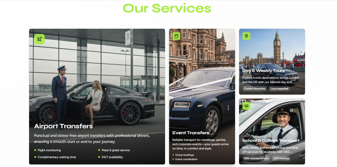 Luxury Chauffeur & Private Hire Booking Platform image 3